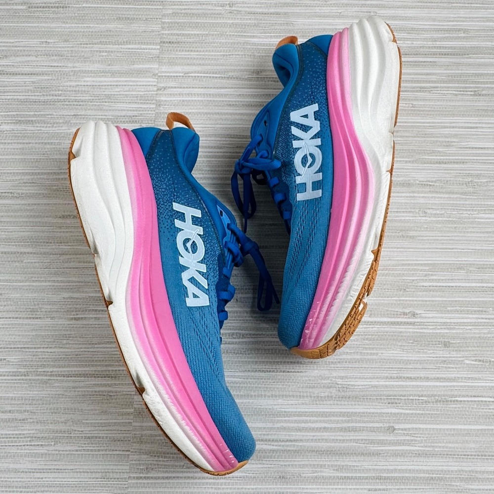 Hoka Bondi 8 Running Shoes Womens 10B Coastal Sky Model 1127952 Sneaker CSAA - Picture 2 of 10